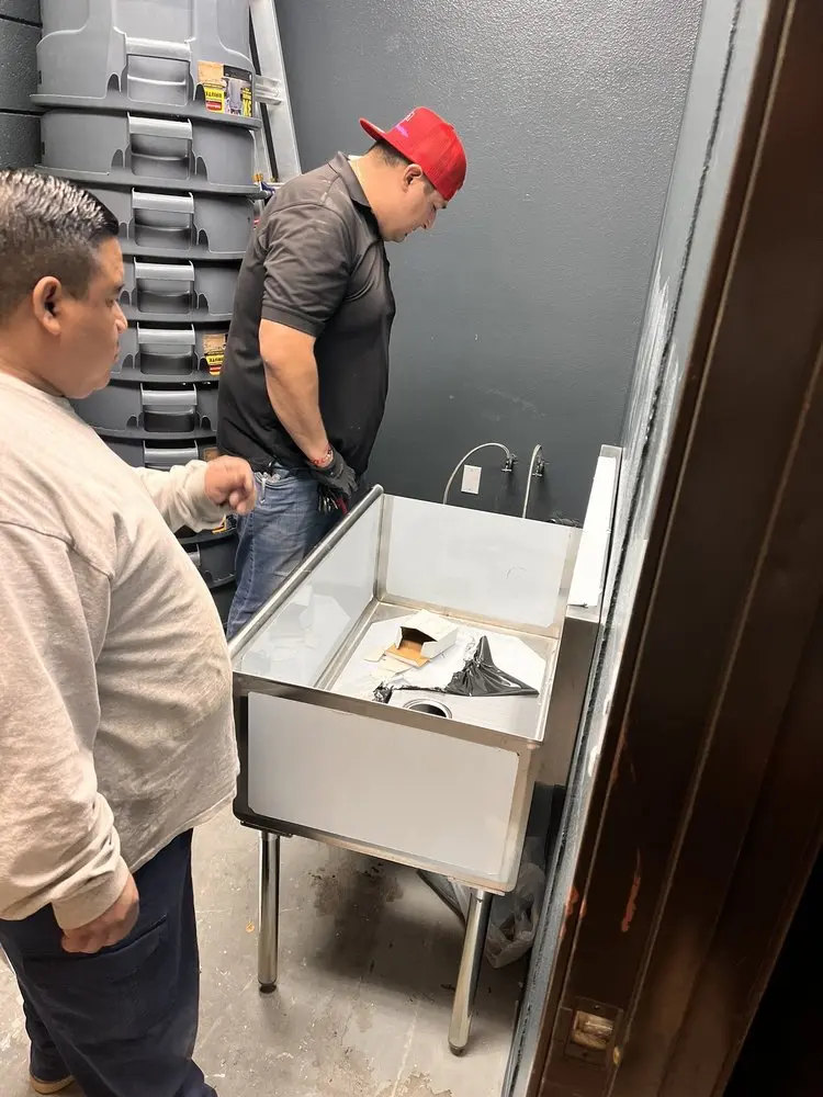 Commercial plumbing and sink installation in Mobile